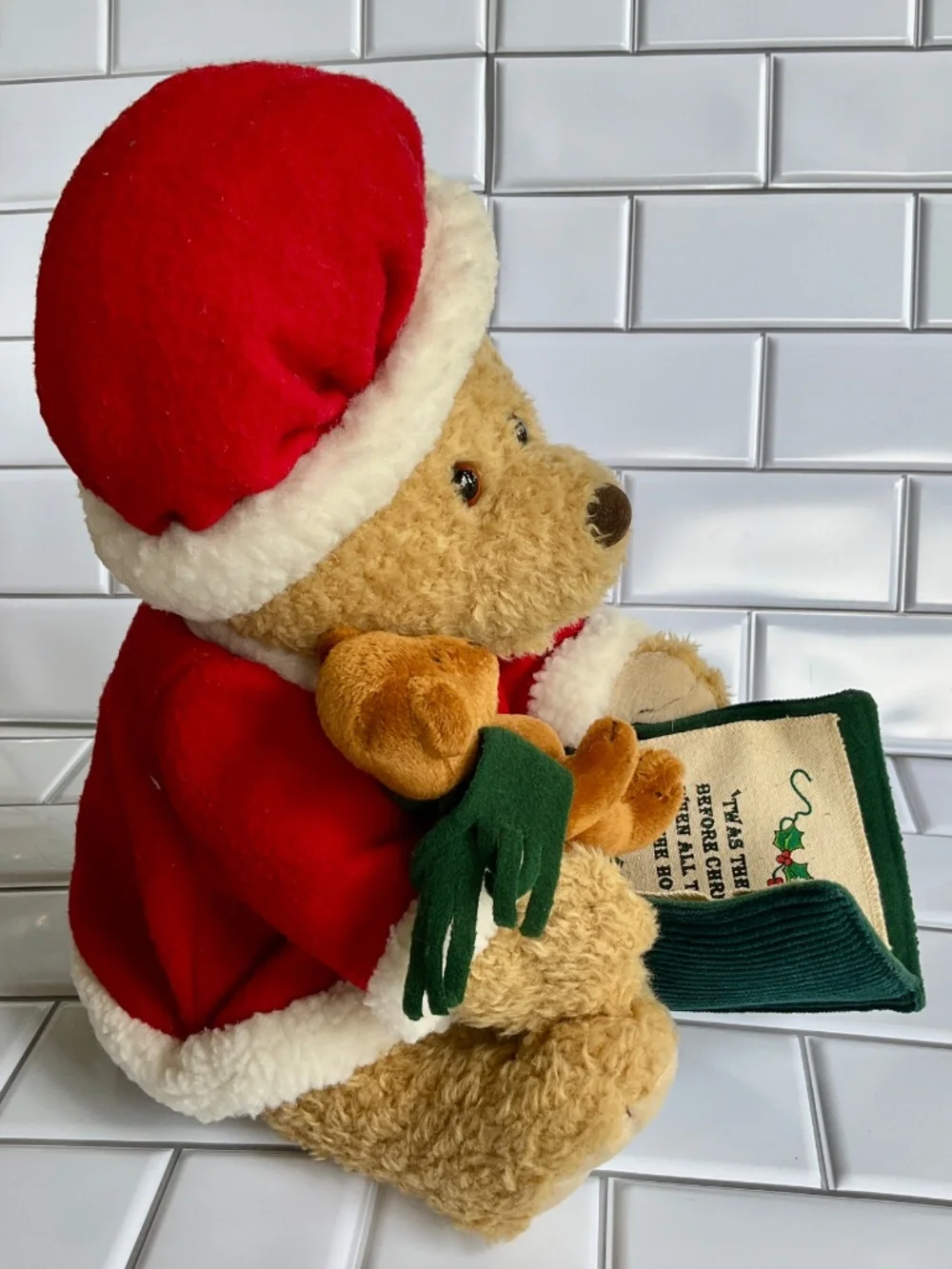 Pan Asian Creations Animated Talking Bear Twas reads The Night Before Christmas